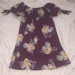 Off the shoulder floral dress